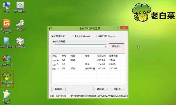 HP电脑大白菜U盘装系统教程（轻松学会使用U盘为HP电脑安装系统）